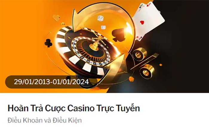 188bet hoàn trả cược thua tại Casino không giới hạn